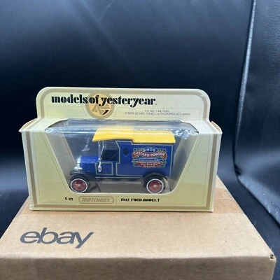 Matchbox Models of Yesteryear Y-12 1912 Ford Model T Bird's Custard NOS - Image 1 of 4
