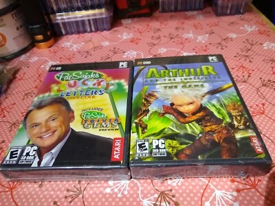 ARTHUR AND THE INVISIBLES+LUCKY LETTER PC DVD-ROM ATARI Computer Movie Games NEW - Image 1 of 3