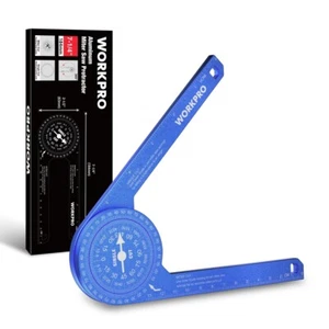 WORKPRO 7.3in Miter Saw Protractor Angle Finder Featuring Laser Engraved Scales - Picture 1 of 11