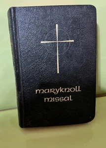 The Maryknoll Missal Vintage 1966 Roman Catholic Daily Missal Black Hardcover - Picture 1 of 4