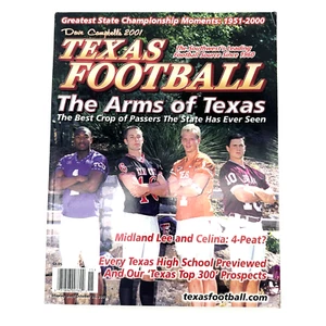 2001 Texas Football Dave Campbell QB Arms of Texas Texas Tech UT TCU Vtg - Picture 1 of 1