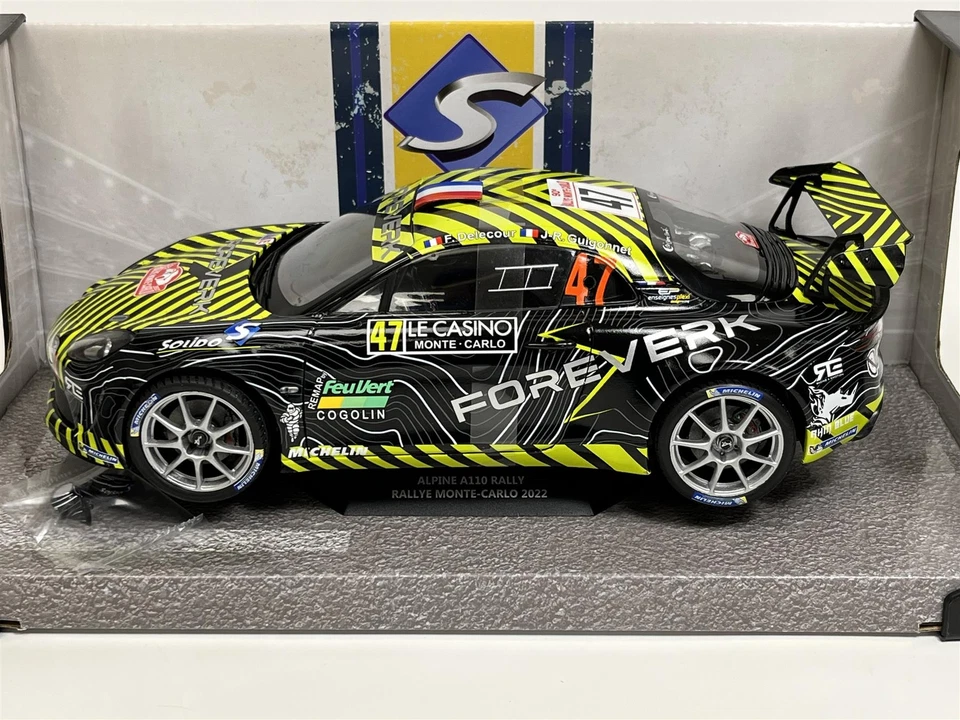 SOLIDO 1 18 AUTO DIE CAST ALPINE A110 RALLY #47 RALLY MONTE CARLO 2022 S1801618