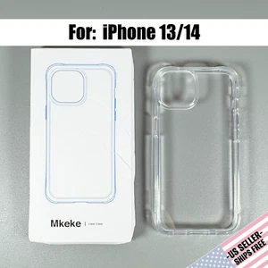Case for iPhone 13/14 - Crystal Clear | Slim Fit - Flexible | Shockproof | Mkeke - Picture 1 of 17