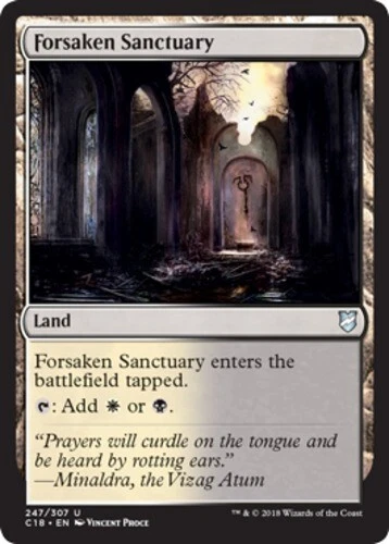 Forsaken Sanctuary ~ Near Mint Commander 2018 MTG Magic UltimateMTG Land Card - Image 1 of 1
