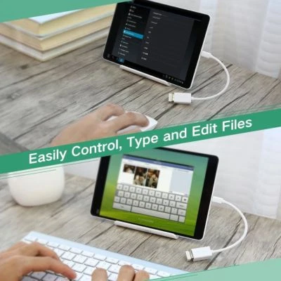 Micro USB 2.0 OTG Cable on The Go Adapter Male to Female - Image 1 of 4