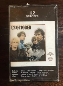 U2: October (1981) Cassette Tape - NEW OLD STOCK, Island Records - Picture 1 of 5