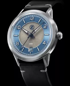 New STORE DISPLAY Zelos COMET 39MM STEEL BLUE - DEALER & WARRANTY - Picture 1 of 8