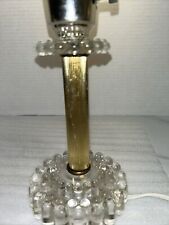 VTG Crystal? Cut Glass And Brass Pole Lamp From The 1930’s