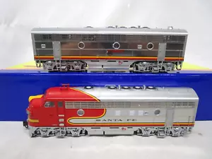 Athearn Genesis HO Scale Santa Fe War Bonnet EMD F7 Ph 1 AB Locomotive Set NOS - Picture 1 of 18