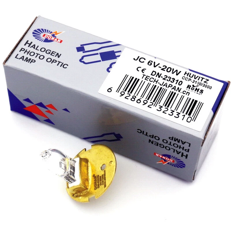 1X Visual Acuity Chart Light Bulb Projector Lamp 6V20W HUVITZ CCP-3100 CCP-3000 - Image 1 of 4