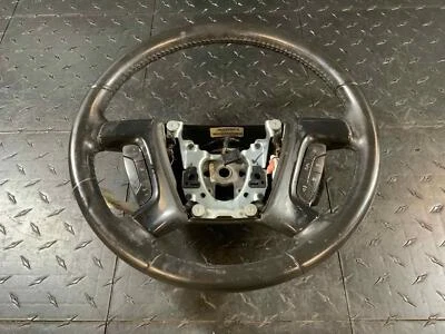 2009 - 2014 Chevy Suburban 1500 Black Leather Steering Wheel (Cruise Audio BT) - Image 1 of 4