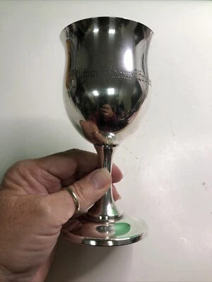 "Antiguo monograma de plata esterlina REED & BARTON Queen Elizabeth GOBLET H120 6,5""" Foto 1 de 4