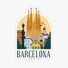 Travel The World City Barcelona Spain Vinyl Decal Sticker Laptop Bumper Phone