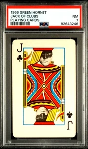 RARE PSA 7 Near MINT Bruce Lee KATO 1966 Green Hornet Jack of Clubs Playing Card - Picture 1 of 2