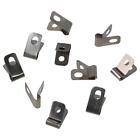 100 Pcs R Shaped Cable Clips Stainless Stee Wire Shelf Clips Wire Clamp Fencing