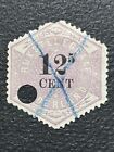 Timbres PAYS-BAS 1877 - 1903 Telegraph 12 1/2 c / d'occasion / YA077