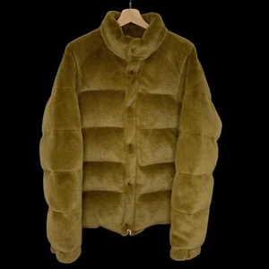 BAPE A BATHING APE OG Faux Fur Down Jacket (Tan) | L vtg puffer - Picture 1 of 9