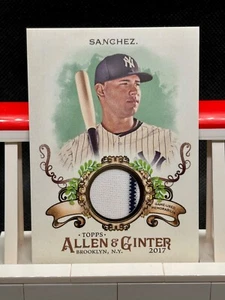2017 Topps Allen & Ginter - Relics B - Gary Sanchez #FSRB-GSA (MEM) - Picture 1 of 2