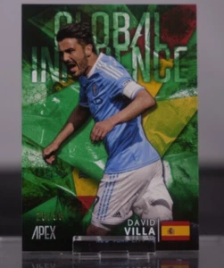 2016 Topps Apex Global Influence Green /50 David Villa #GI-DV NYCFC Barcelona - Picture 1 of 2