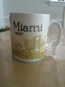 Starbucks 2011 Miami Coffee Mug Cup 16 oz New Great graphic - Picture 1 of 5