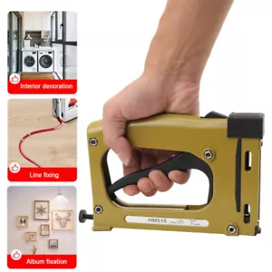Point Driver Stapler Picture Framing Tool Frame Gun Nailer Joiner w/1000 Points - Picture 1 of 12