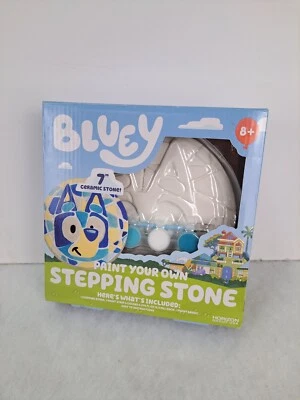 Bluey Paint Your Own Stepping Stone - Kit divertido de arte em pedra cerâmica 7" - Tinta segura - Imagem 1 de 4
