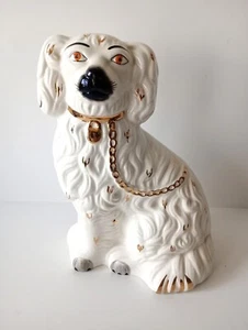 Beswick Porcelain Dog Collectable 1950's Pottery 1378-3 Gold Trim England Gift - Picture 1 of 4