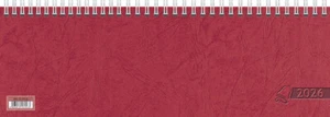Glocken Tischkalender "Querterminbuch" 2026 rot - Bild 1 von 2