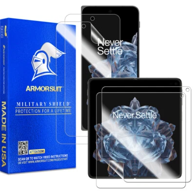 [2+ 2 Pack] ArmorSuit Militaryshield OnePlus Open All Versions Screen Protector - Image 1 of 4