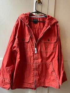 BODEN Boys sz 7/8 but fits like 9/10 Red Hooded Jacket Thin Cotton Good looking! - Picture 1 of 8