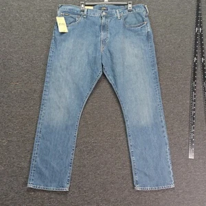 POLO RALPH LAUREN VARICK SLIM STRAIGHT LOW STRETCH ROPE DYED MENS BLUE JEANS 40 - Picture 1 of 9