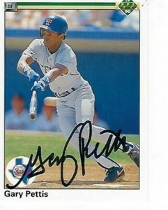 GARY PETTIS SIGNED 1990 UPPERDECK #770 - TEXAS RANGERS - Picture 1 of 1