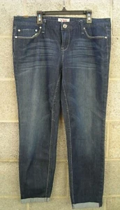 NWOT! YMI Jeans SZ 11 Mid Rise Skinny Stretchy Dark Wash Denim SZ 11 36x29 - Picture 1 of 7