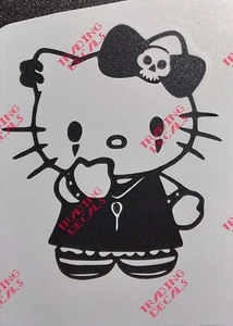 Calcomanía de vinilo Hello Kitty para coche camión ventana para computadora portátil EMO, ¡GODA EE. UU.! - Imagen 1 de 5