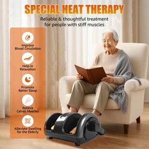 Masajeador de pies - Circulación para aliviar el dolor con calor | Control remoto compacto - Imagen 1 de 8