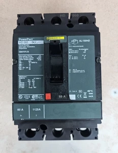 Square D HDP36060TX (GM47475-35) 60 Amp 600 VAC 3-polig PowerPact Leitungsschutzschalter - Bild 1 von 4