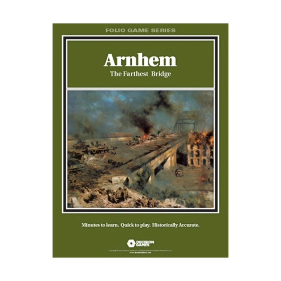 Decision Games Folio Wargame Arnhem - The Farthest Bridge (2010 Ed) Bag VG+/NM - Image 1 of 1