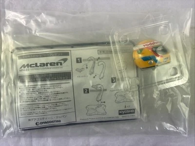 DEAGOSTINI KYOSHO LEWIS HAMILTON MCLAREN F1 HELMET 2008 1/8 SCALE WITH STAND - Image 1 of 4