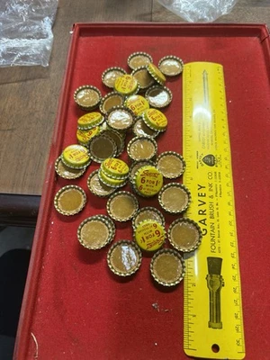 Lote de 52 - 6 por 1 centavo tapa botella de refresco Squirt vintage Foto 1 de 3