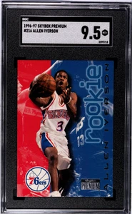1996-97 Skybox Premium #216 Allen Iverson Rookie MINT+ SGC 9.5 - Picture 1 of 2