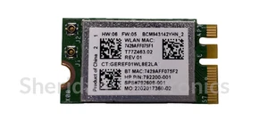 753078-005 - 802.11BGN 1x1 Adattatore Wi-Fi combinato WI-FI e Bluetooth 4,0 M.2 - Foto 1 di 2