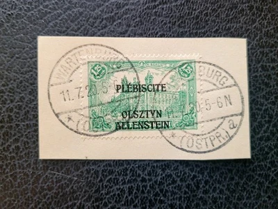 Allenstein #11, 14 Used on Piece, #11 Plebescite Day Cancels Scott Value $10.50  - Image 1 of 2