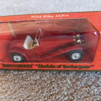 MATCHBOX : "Models of Yesteryear" Y-3 : 1934 Riley MPH :  Boxed : Vintage  - Image 1 of 4