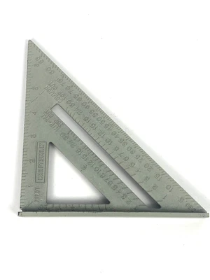 HECHO EN EE. UU. Artesano Aluminio Ángulo Recto Velocidad Cuadrado 7" Viga Cuadrado 39601 Foto 1 de 4