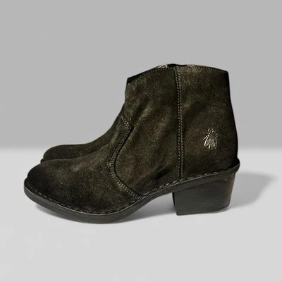 🌻NUEVOS con etiqueta Fly London Dari Griffon Botas al Tobillo de Cuero Verde Oliva para Mujer EU 39 Foto 1 de 4