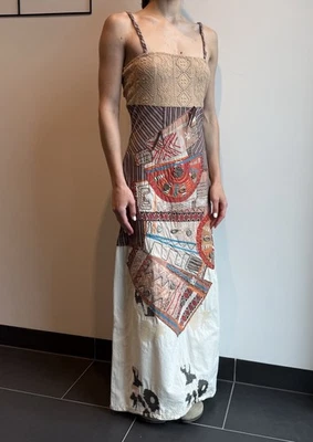 Save The Queen Long Summer Dress Embroidered Cotton Blend boho Vintage y2k S - Image 1 of 4