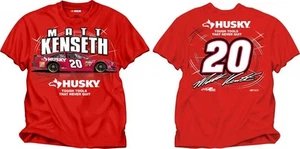 Matt Kenseth Checkered Flag Sports #20 Husky Sideswipe Tee FREE SHIP - Picture 1 of 1