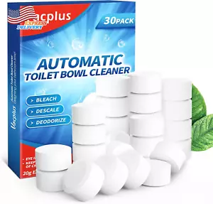 Toilet Bowl Cleaner Tablets 30 PACK, Automatic Toilet Bowl Cleaners with Bleach - Picture 1 of 12