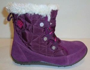 Columbia Size 6 POWDER SUMMIT SHORTY Purple Waterproof Boots New Womens Shoes - Picture 1 of 12