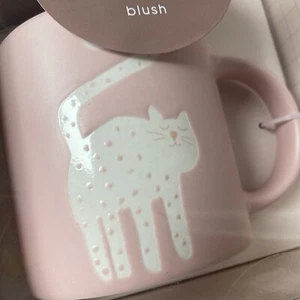 Target Set Of Mugs Cat Blush Colour Microwave/Dishwasher Safe Coffee Mug Set New - Picture 1 of 8